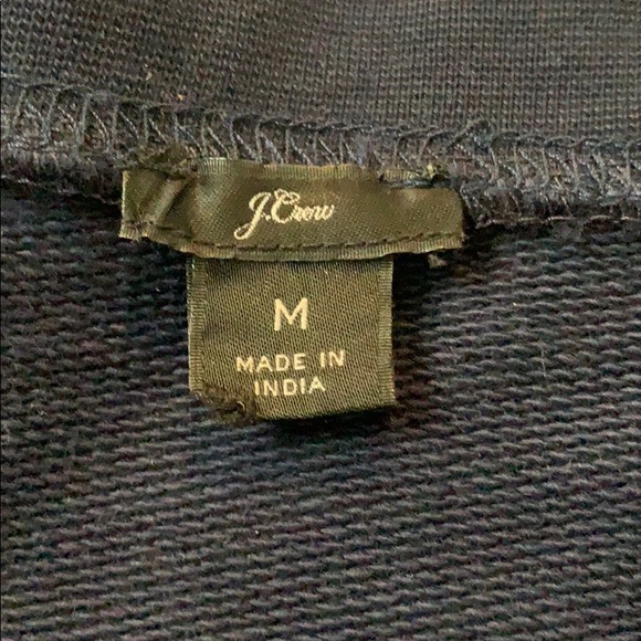 J Crew Sweatshirt withFloral Embroidery on Sleeves - Picture 6 of 7